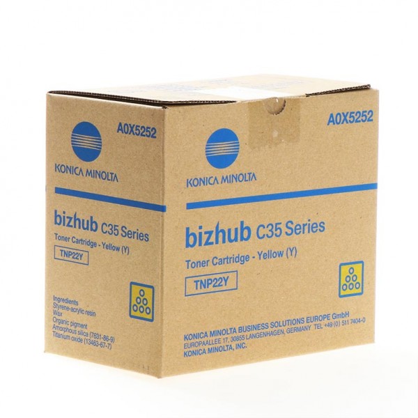 Cartus toner Konica-Minolta Original TNP22Y Galben, 12000 pagini
