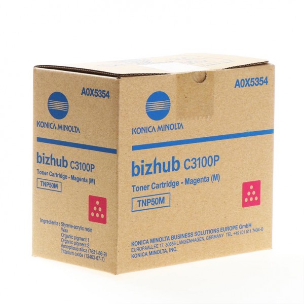 Cartus toner Konica-Minolta Original TNP50M Magenta, 10000 pagini