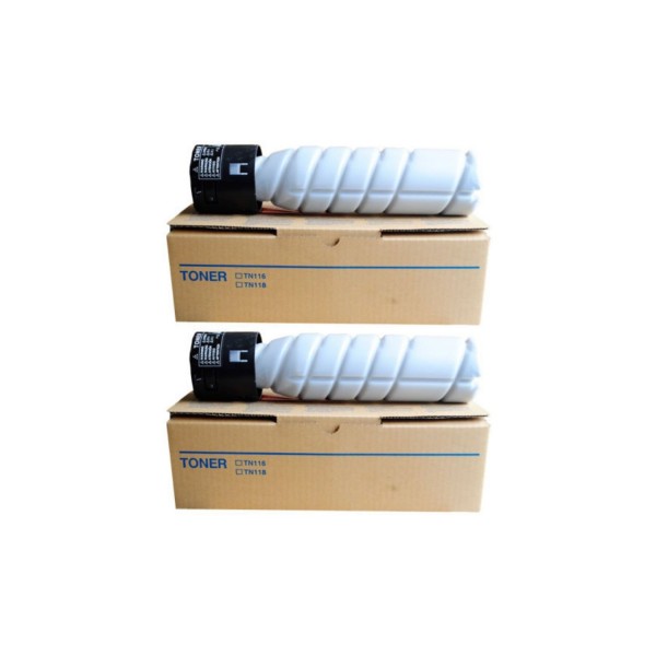 Set Cartuse toner Konica-Minolta Original 2x TN110 Negru, 32000 pagini si USB Stick