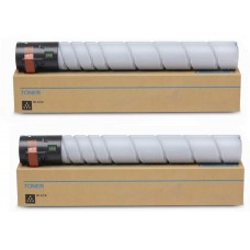 Set Cartuse toner Konica-Minolta Original 2x TN-323 Negru, 46000 pagini si USB Stick
