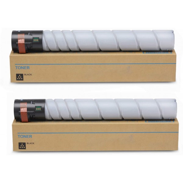 Set Cartuse toner Konica-Minolta Original 2x TN-323 Negru, 46000 pagini si USB Stick