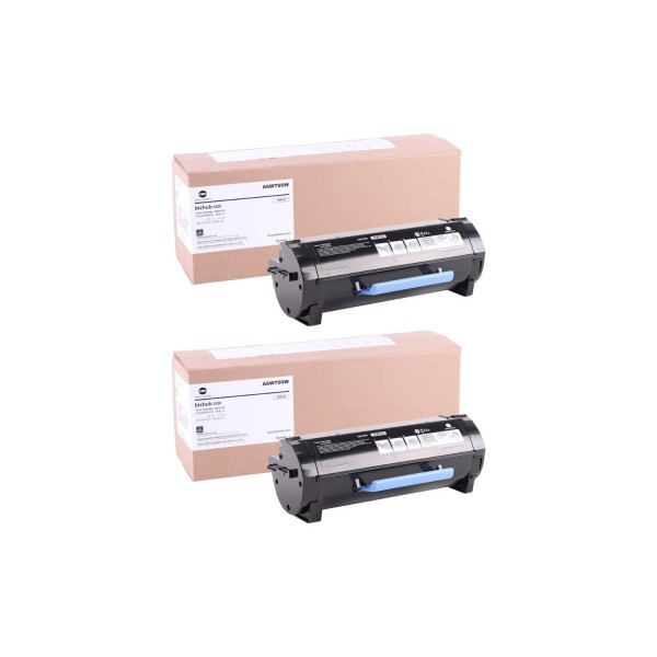 Set Cartuse toner Konica-Minolta Original 2x TN311 Negru, 35000 pagini si USB Stick