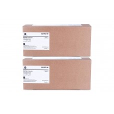 Set Cartuse toner Konica-Minolta Original 2x TNP46 Negru, 40000 pagini si USB Stick