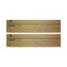 Set Cartuse toner Konica-Minolta Original 2x TN712 Negru, 80000 pagini si USB Stick