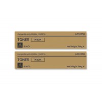 Set Cartuse toner Konica-Minolta Original 2x TN-321K Negru, 54000 pagini si USB Stick