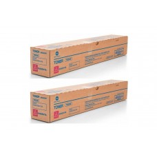 Set Cartuse toner Konica-Minolta Original 2x TN-324M Magenta, 52000 pagini si USB Stick