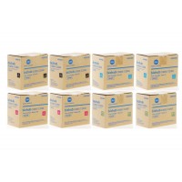 Set Cartuse toner Konica-Minolta Original 2x TNP48K Negru, 2x TNP48C Cyan, 2x TNP48M Magenta, 2x TNP48Y Galben, 80000 pagini si USB Stick