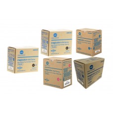 Set Cartuse toner Konica-Minolta Original 2x TNP-18K Negru, 1x TNP-18C Cyan, 1x TNP-18M Magenta, 1x TNP-18Y Galben, 30000 pagini si USB Stick