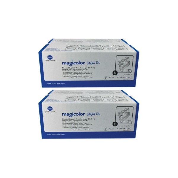 Set Cartuse toner Konica-Minolta Original 2x 4539432 Negru, 12000 pagini si USB Stick