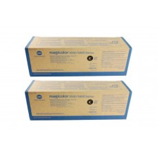Set Cartuse toner Konica-Minolta Original 2x A06V153 Negru, 24000 pagini si USB Stick