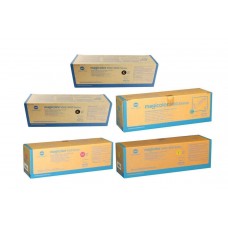 Set Cartuse toner Konica-Minolta Original 2x A06V152 Negru, 1x A06V452 Cyan, 1x A06V352 Magenta, 1x A06V252 Galben, 30000 pagini si USB Stick