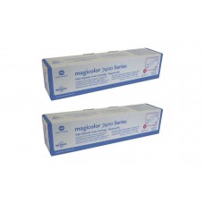 Set Cartuse toner Konica-Minolta Original 2x 8938-623 Magenta, 24000 pagini si USB Stick