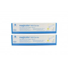 Set Cartuse toner Konica-Minolta Original 2x 8938-622 Galben, 24000 pagini si USB Stick