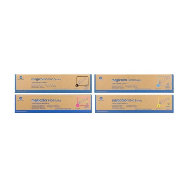 Set Cartuse toner Konica-Minolta Original 1x A0D7153 Negru, 1x A0D7453 Cyan, 1x A0D7353 Magenta, 1x A0D7253 Galben, 86000 pagini si USB Stick