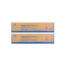 Set Cartuse toner Konica-Minolta Original 2x A0D7353 Magenta, 40000 pagini si USB Stick