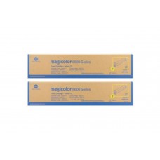 Set Cartuse toner Konica-Minolta Original 2x A0D7253 Galben, 40000 pagini si USB Stick