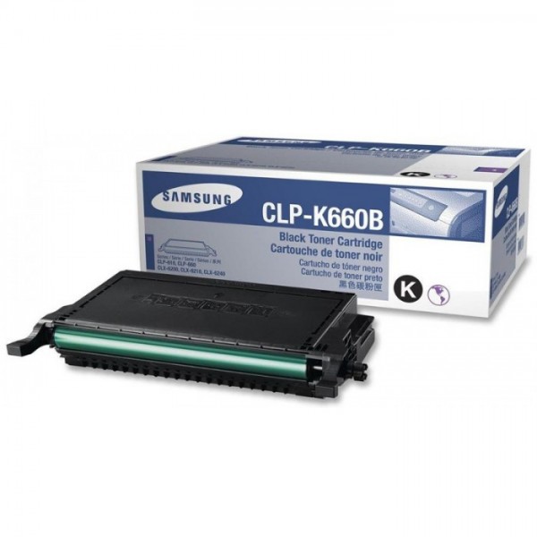 Cartus Toner Original Samsung (CLP-K660B) ST906A Negru, 5500 pagini