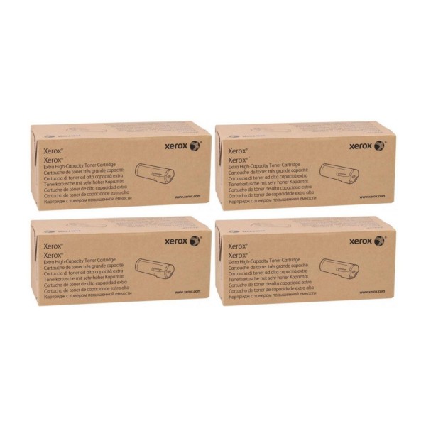 Set 4 Cartuse toner Original Xerox 1x106R03488 Negru, 1x106R03693 Cyan, 1x106R03694 Magenta, 1x106R03695 Galben, 18400 pagini, USB Stick