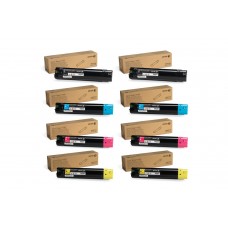 Set 8 Cartuse Toner Original Xerox 2x106R01526 Negru, 2x106R01523 Cyan, 2x106R01524 Magenta, 2x106R01525 Galben, 108000 pagini, USB Stick