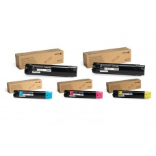 Set 5 Cartuse Toner Original Xerox 2x106R01514 Negru, 1x106R01511 Cyan, 1x106R01512 Magenta, 1x106R01513 Galben, 29200 pagini, USB Stick