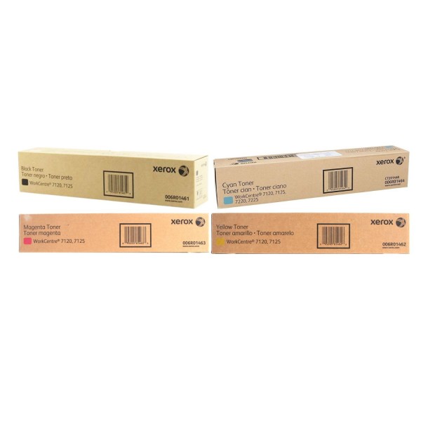 Set 4 Cartuse toner Original Xerox 1x006R01461 Negru, 1x006R01464 Cyan, 1x006R01463 Magenta, 1x006R01462 Galben, 67000 pagini, USB Stick