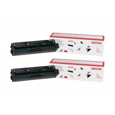 Set 2 Cartuse Toner Original Xerox 2x006R04396 Cyan, 2500 pagini, USB Stick