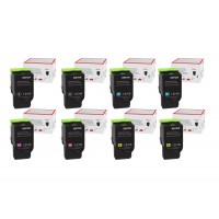 Set 8 Cartuse Toner Original Xerox 2x006R04360 Negru, 2x006R04361 Cyan, 2x006R04362 Magenta, 2x006R04363 Galben, 18000 pagini, USB Stick