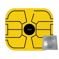 Chip SCC compatibil HP44A, CF244A Negru 1000 pagini, 1buc Cdr Maxell cu plic