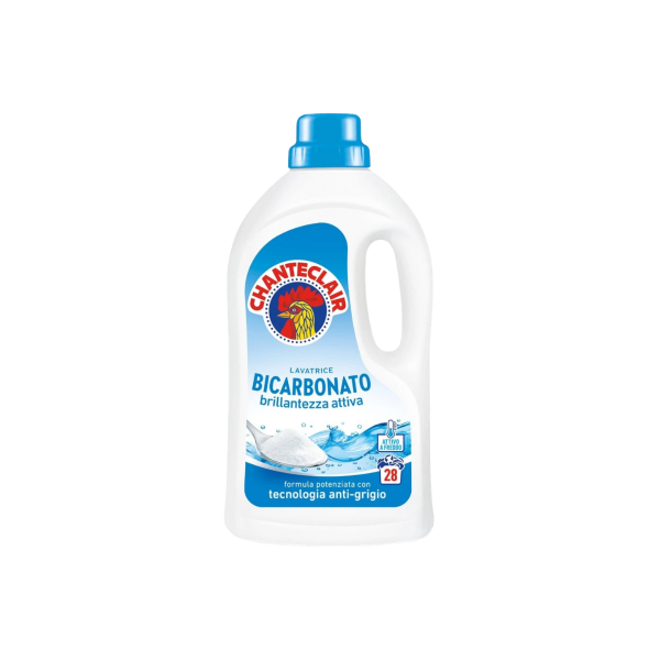 Detergent Lichid Chanteclair Bicarbonat Anti Grigio 1.26L, 28 Spalari, pentru Rufe Albe si Colorate