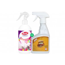 Set profesional Odorizant cameră și interior auto Flavored Gum – Miros jucăuș de gumă de mestecat + Soluție curățare și întreținere lemn 500ml