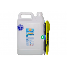 Set Bionet Sanidor Dezinfectant Profesionist Multisuprafete Bactericid, Virucid si Fungicid 5L + Jetstream si Textmarker Non Toxic 