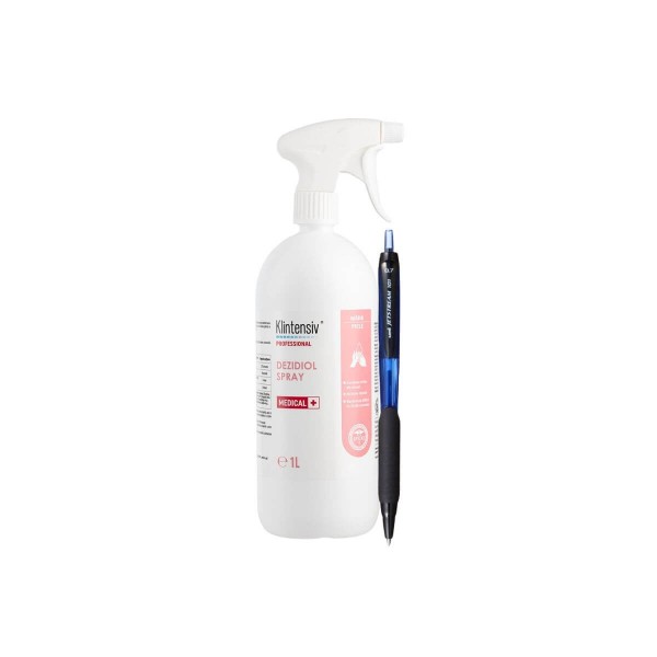 Dezinfectant Medical pentru Mâini și Tegumente-DEZIDIOL Spray 1L, Formulă Profesională Spray, Pix Jestream