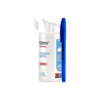 Șervețele Dezinfectante pentru Suprafețe - DEZIDIOL WIPES TP2, 120 buc. – Protecție Antimicrobiană și Curățare Profesională, Pix Radius