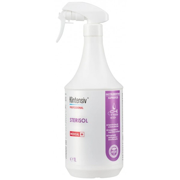 Sterisol 1L – Dezinfectant de Nivel Înalt RTU pentru Suprafețe, Instrumentar și Igienă Completă în Spații Medicale și Casnice