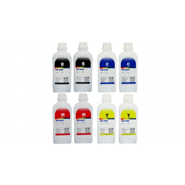 Pachet flacon refill cerneala Ink-Mate 8000ml GI-490BK negru x2 GI-490C cyan x2 GI-490M magenta x2 GI-490Y galben x2 compatibil Canon