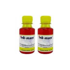 Pachet flacon refill cerneala galben dye x2 Ink-Mate 200ml compatibil Canon GI-490Y