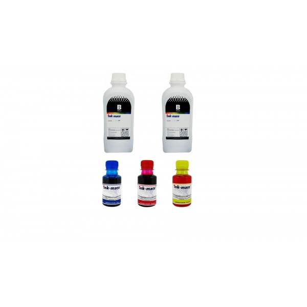 Pachet flacon refill cerneala Ink-Mate 2300ml PGI-5PGBK negru 1000ml CLI-8BK negru 1000ml CLI-8C cyan 100ml CLI-8M magenta 100ml CLI-8Y galben 100ml compatibil Canon