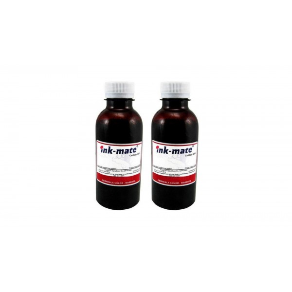 Pachet flacon refill cerneala magenta x2 Ink-Mate 200ml compatibil Canon GI-40M