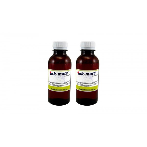 Pachet flacon refill cerneala galben x2 Ink-Mate 200ml compatibil Canon GI-40Y