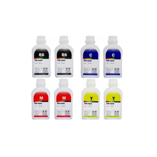 Pachet flacon refill cerneala Ink-Mate 4000ml GI-490BK negru x2 GI-490C cyan x2 GI-490M magenta x2 GI-490Y galben x2 compatibil Canon