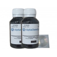 Set Flacon Cerneala AlphaChem Compatibil HP15, 2x100ml C6615DE Negru, 2buc Cdr Maxell cu plic