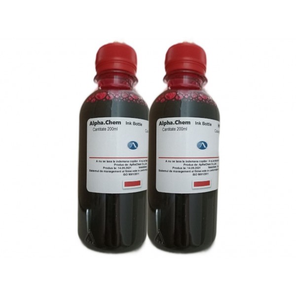 Pachet Flacon Cerneala AlphaChem Compatibil HP (935) 2x200ml C2P21AE Magenta  si pix Schneider