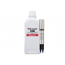 Set Pachet Flacon cerneala Ink-Mate Compatibil Brother 2x1000ml BT5000M Magenta cu 2x Roller DeLuxe