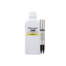 Set Pachet Flacon cerneala Ink-Mate Compatibil Brother 2x1000ml BT5000Y Galben cu 2x Roller DeLuxe