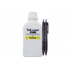 Set Pachet Flacon cerneala Ink-Mate Compatibil Brother 2x500ml BT5000Y Galben cu 2x Pix Jetstream