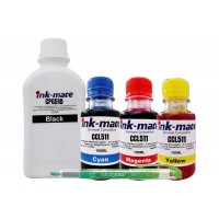 Set Flacon Cerneala Compatibil Canon 1x500ml PG-510 Negru, 1x100ml CL-511 Cyan, 1x100ml CL-511 Magenta, 1x100ml CL-511 Yellow, 1xTextmarker Penac