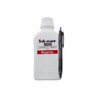 Set Flacon Cerneala Ink-Mate Compatibil Canon 1x500ml CL-511 Magenta, 1xRoller Jestream