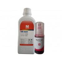 Set Flacon Cerneala InkMate Compatibil Epson (103) 1x1000ml Magenta, 1x70ml  Magenta cu picurator