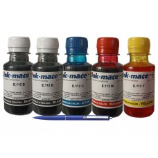 Set Flacon Cerneala InkMate Compatibil Epson (112) 2x100ml Negru, 1x100ml Cyan, 1x100ml Magenta, 1x100ml Yellow si Pix Schneider