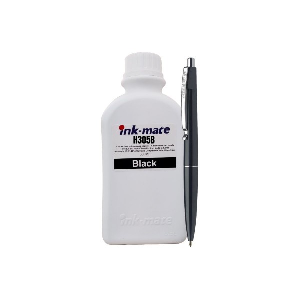 Set Flacon Cerneala Ink-Mate Compatibil HP305 1x500ml 3YM61AE Negru cu Pix Schneider
